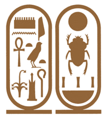 Egyptian cartouche ornament