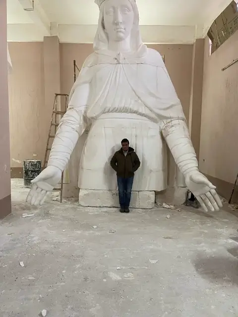 Monumental Draped Figure