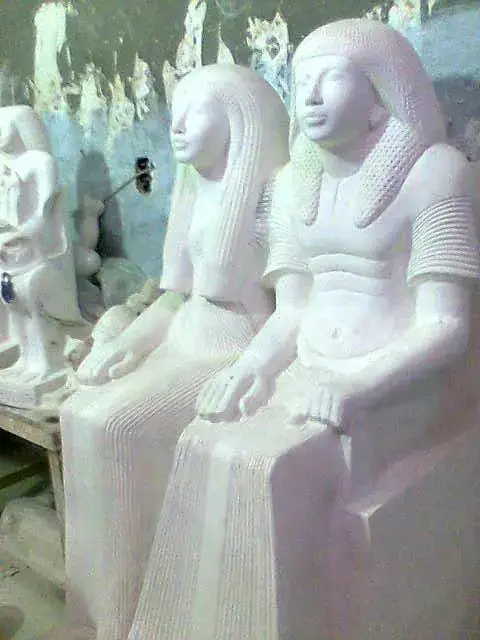 Seated Pharaonic Pair
