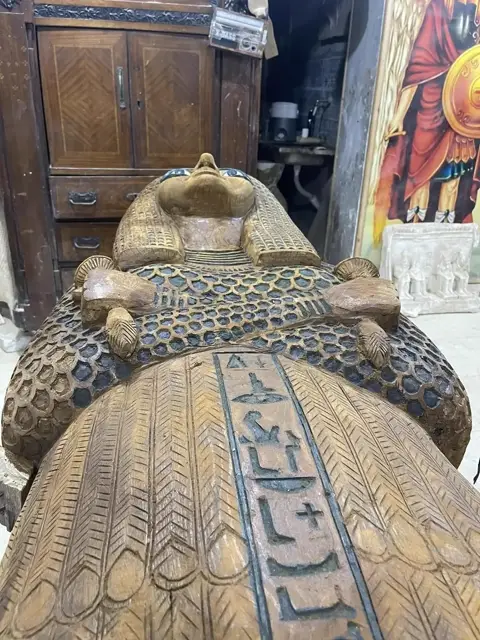 Gilded Ceremonial Sarcophagus
